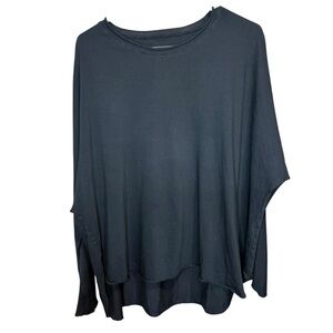 Frank & Eileen ANNA Long-Sleeve Capelet in black size large